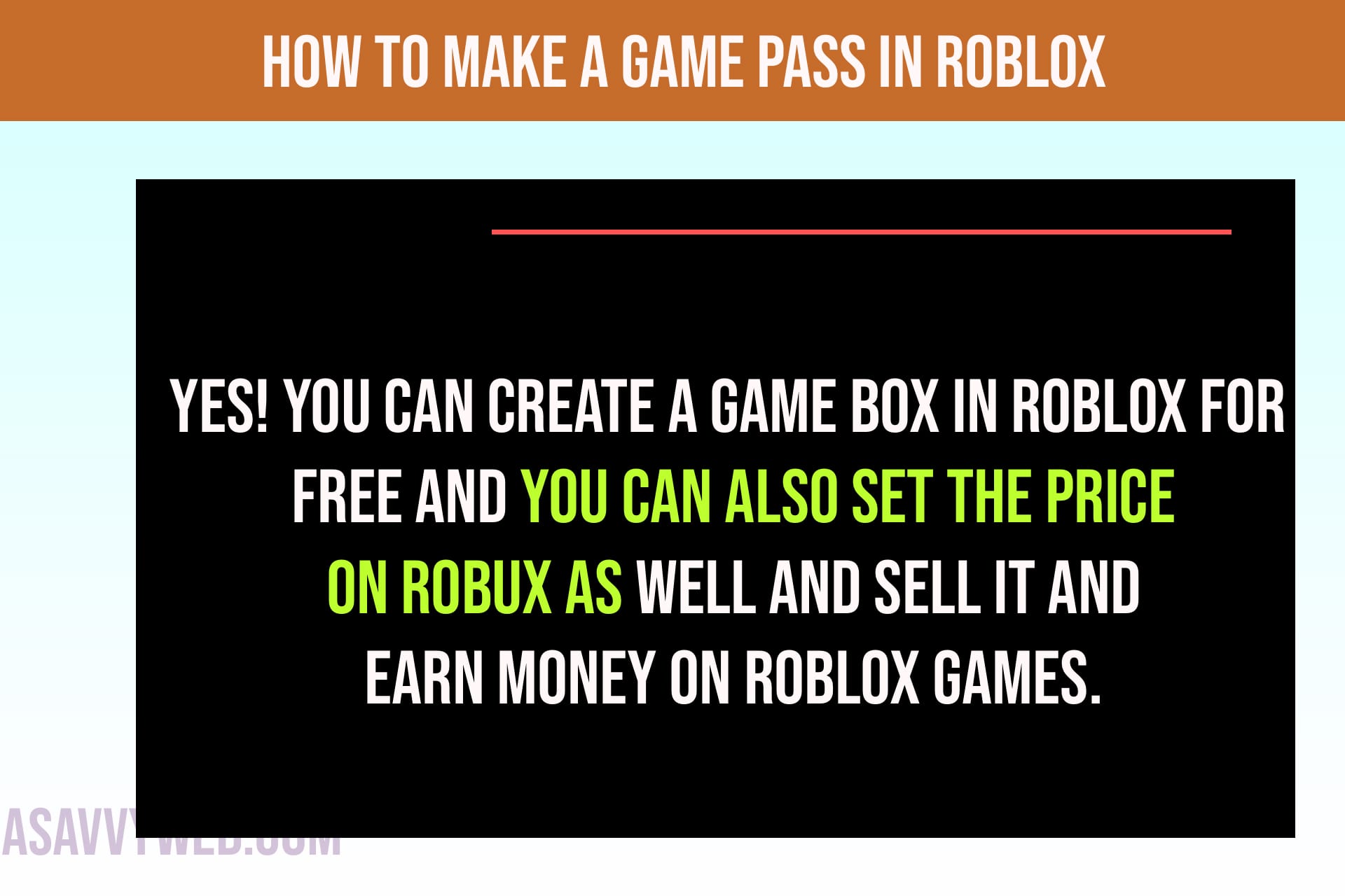 How to Create A Game Pass in Roblox - A Savvy Web